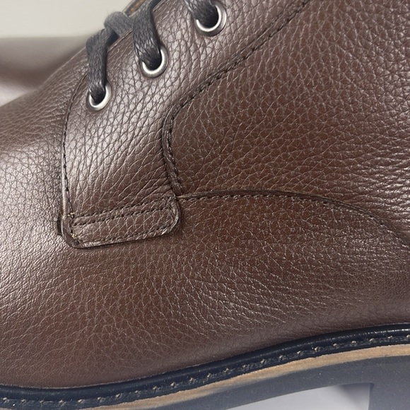 Donald Pliner James Lace Up Pebbled Leather Boot. - Picture 7 of 10